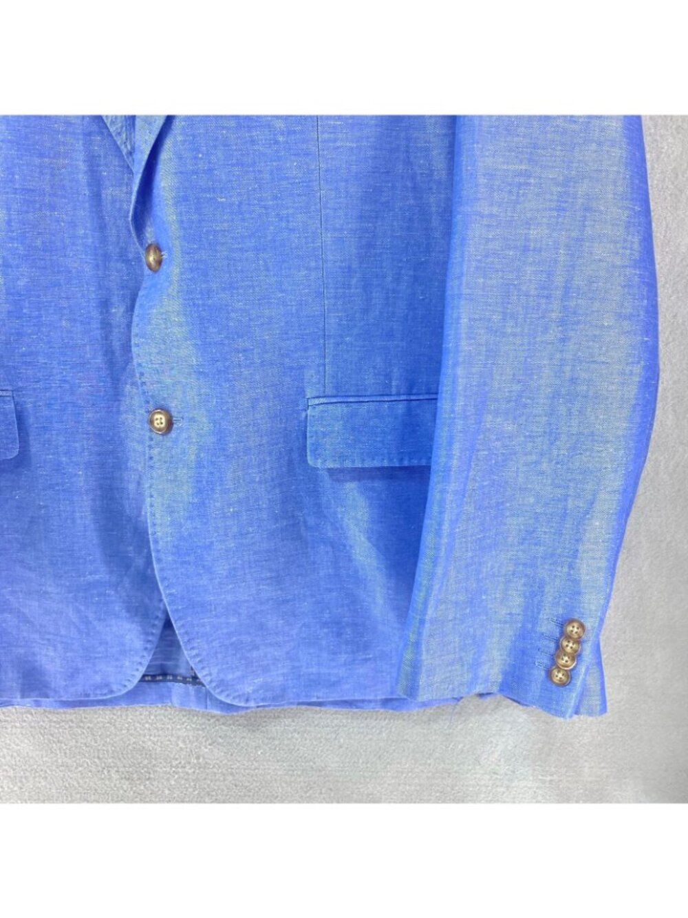 Alan Flusser Blazer Mens 48R Purple Linen Blend Sport Coat Jacket Seersucker - Picture 3 of 11
